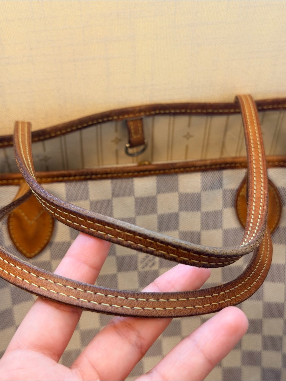 Authentic Louis Vuitton Neverfull Damier Azure - Picture 7 of 10